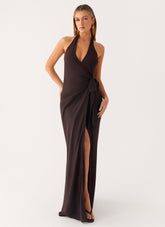 So Chic Maxi Dress - Cool Chocolate